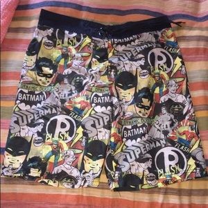 DC Comics Batman Swim Trunks Men’s Size XL 90’s